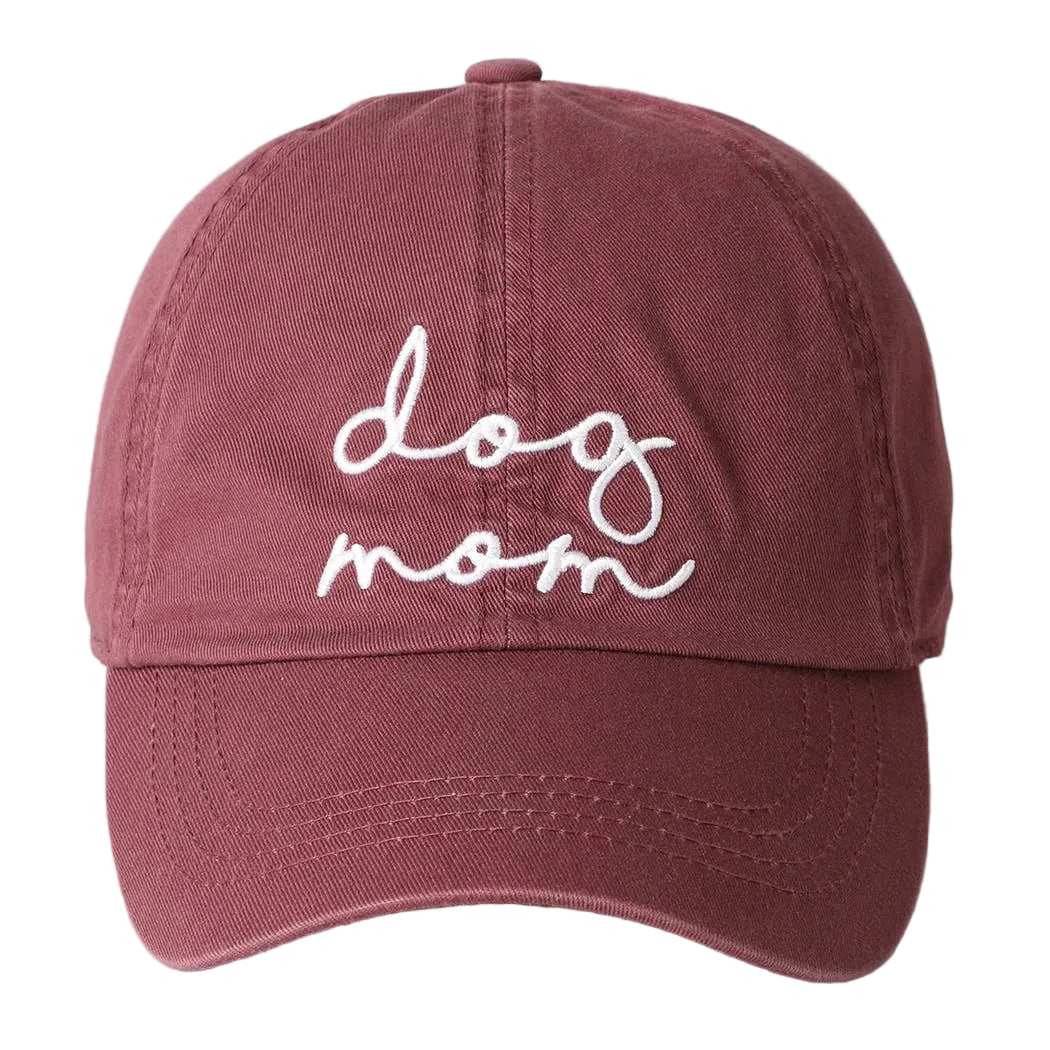 Dog Mom Lettering Embroidery Baseball Cap