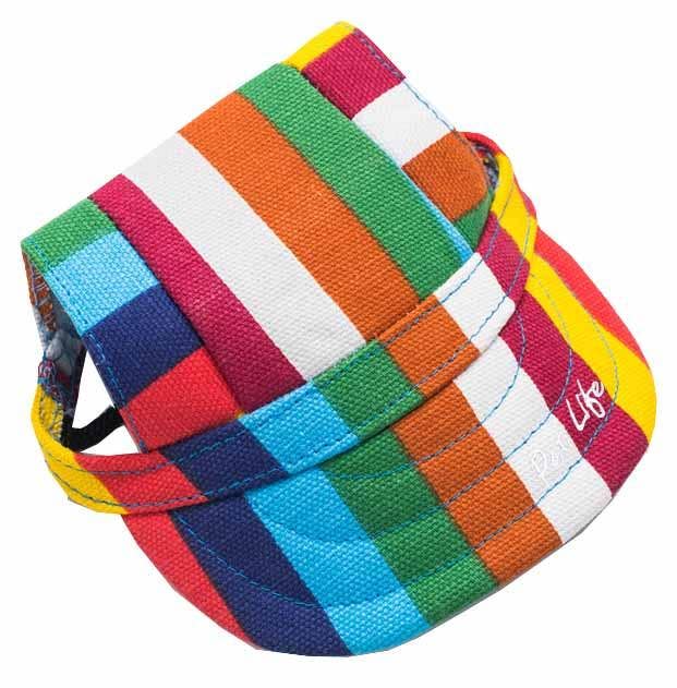 Pet Life ® 'Colorfur' Floral Uv Protectant Fashion Dog Hat