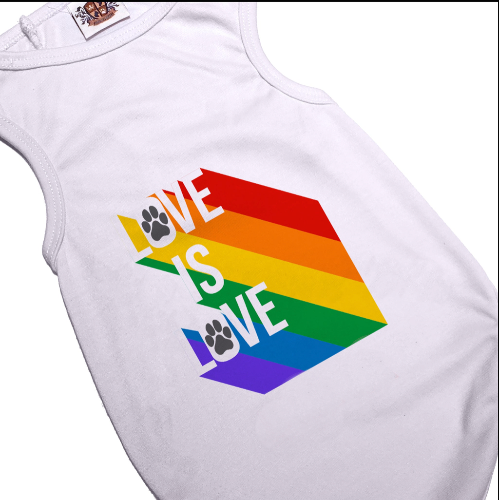 Pride Love is Love | Stretchy Pet Tee