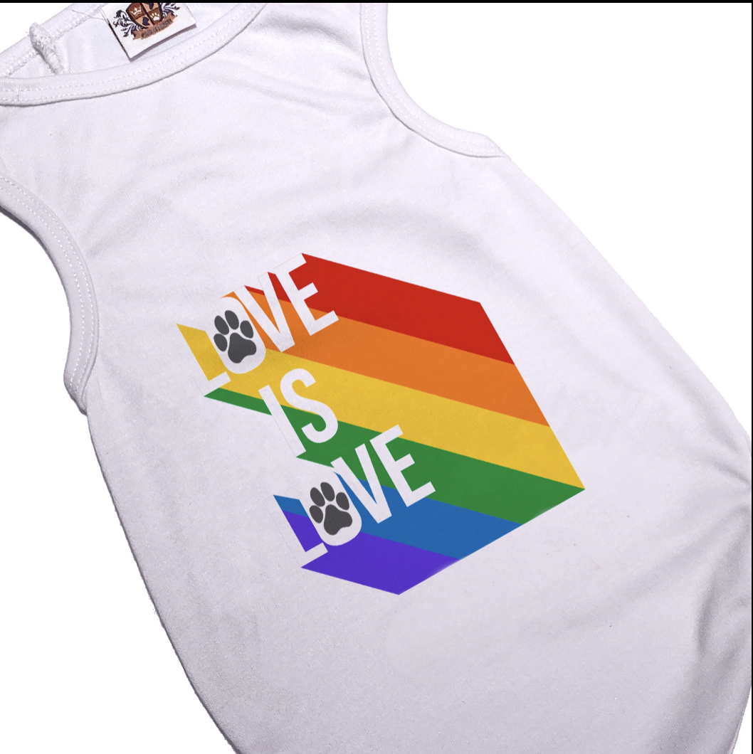 Pride Love is Love | Stretchy Pet Tee