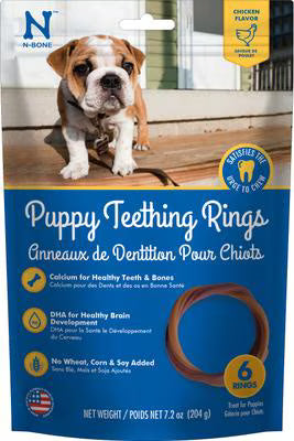 N-Bone Puppy Teething Rings: Chicken Flavor