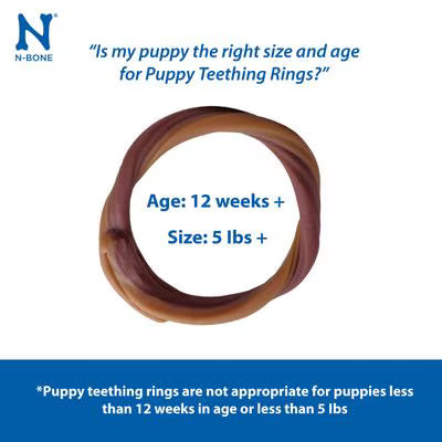 N-Bone Puppy Teething Rings: Chicken Flavor