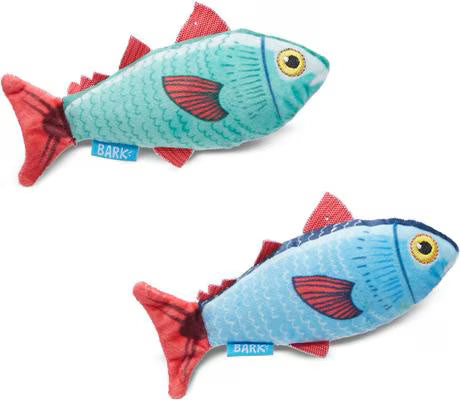 Trout Crinkle Squeaky Plush Dog Toy