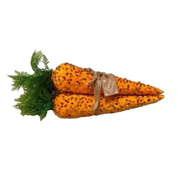 Orange Fabric and Sequin 3 Pack Carrot Bundle