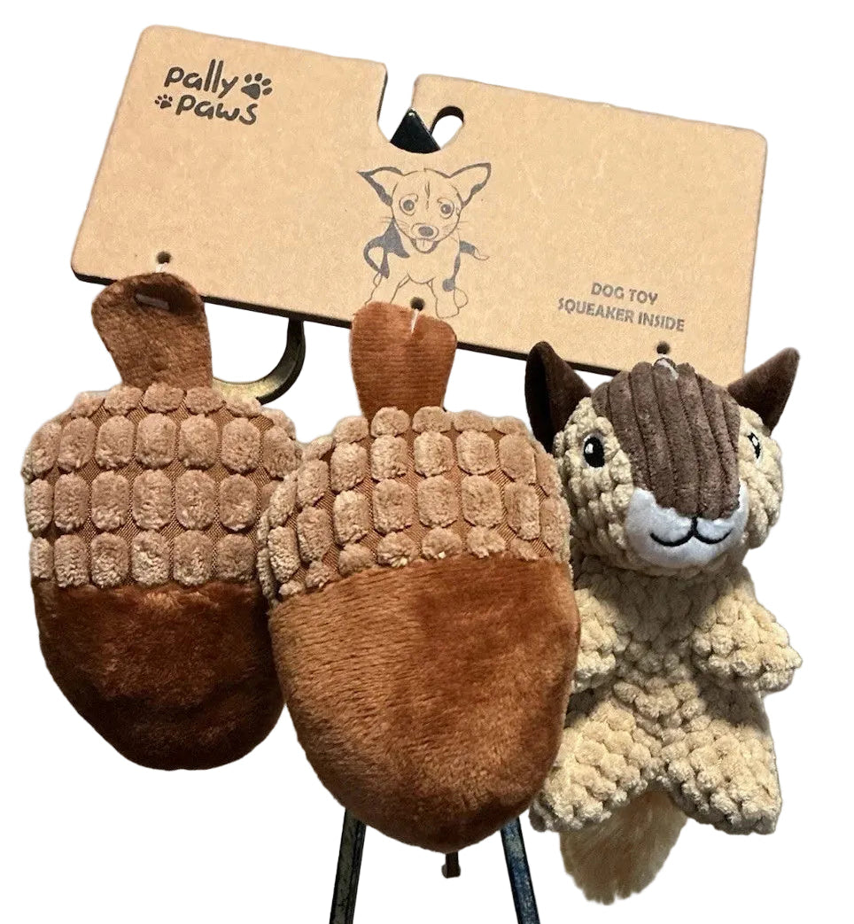 Chipmunk & Acorn 3 Piece Toy