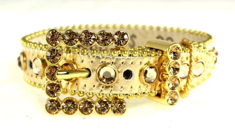 Jeweled Collar Gold Metallic