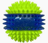 Nerf Translucent TPR 3-Part Spike LED and Squeak Ball Toys for Dogs