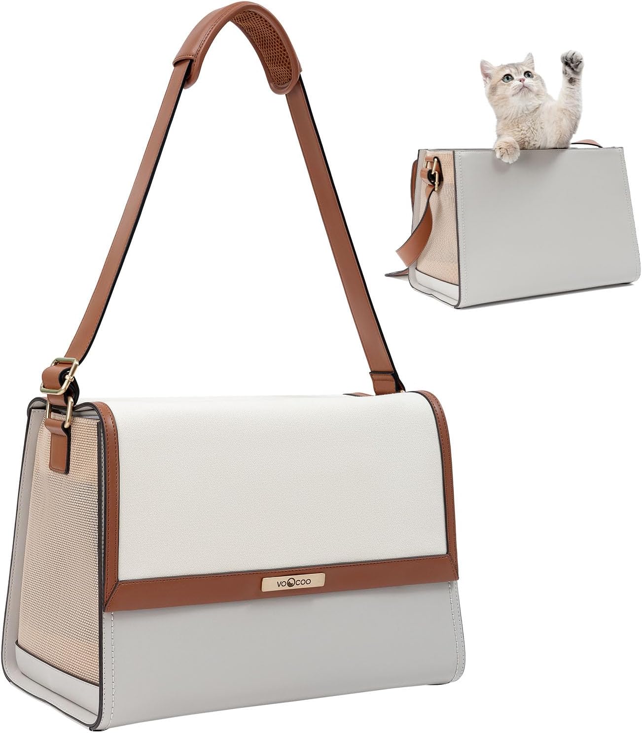 Fynn pet travel bag shoulder strap style