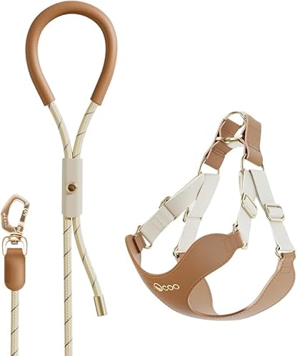Voocoo Dog Harness Set- toffee/caramel