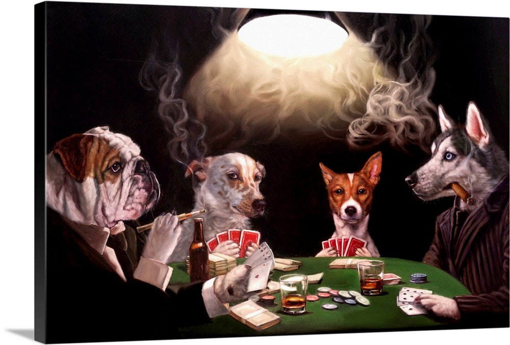 Dog Poker Wall Art