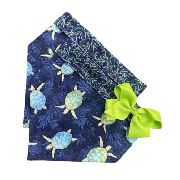 Navy Turtle Bandana