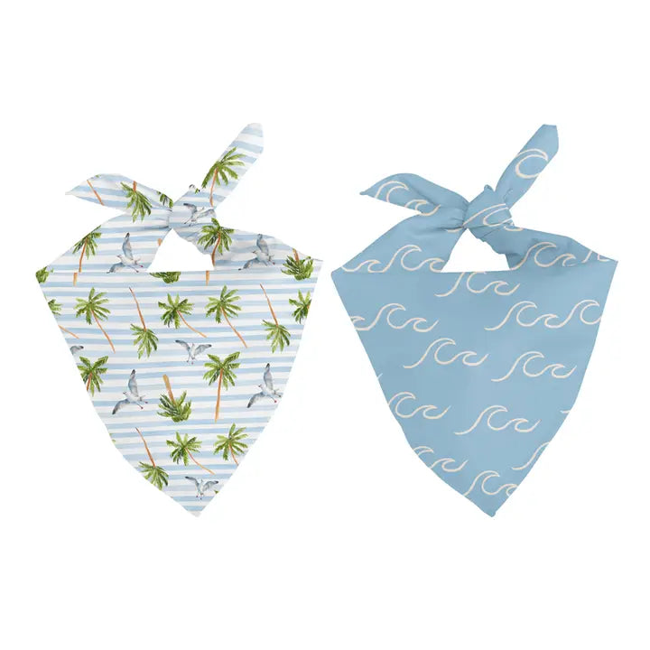 Wave & Palm Tree Bandana